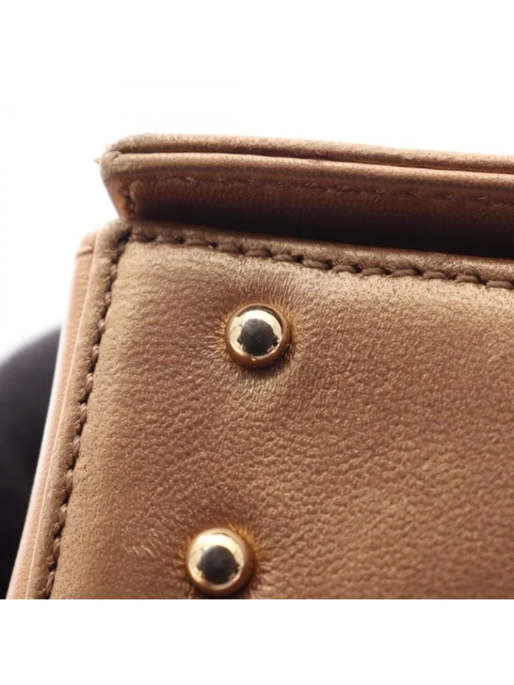 Chanel Shoulder Bag Choco Bar Rose Gold Leather
